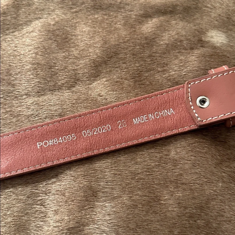 Nocona girl’s leather belt with buckle
